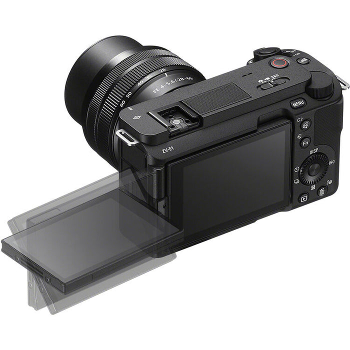 Sony ZV-E1 mirrorless camera with 28-60mm lens black ILC-ZVE1L-B full-frame vlog video camera