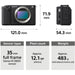 Sony ZV-E1 mirrorless camera with 28-60mm lens black ILC-ZVE1L-B full-frame vlog video camera
