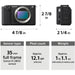 Sony ZV-E1 mirrorless camera with 28-60mm lens black ILC-ZVE1L-B full-frame vlog video camera