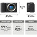 Sony ZV-E10 II mirrorless camera with 16-50mm lens black ZV-E10M2K/B APS-C vlog camera kit