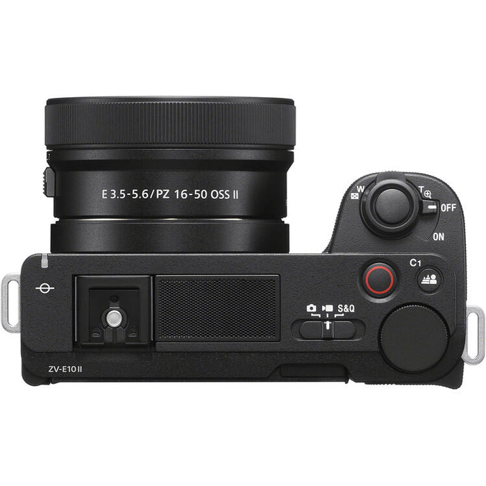 Sony ZV-E10 II mirrorless camera with 16-50mm lens black ZV-E10M2K/B APS-C vlog camera kit