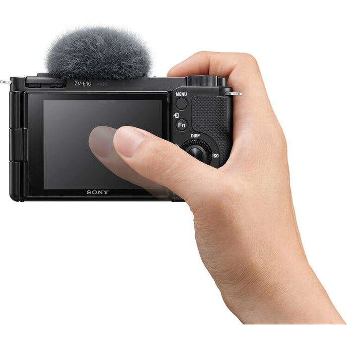 Sony ZV-E10 mirrorless camera with 16-50mm lens black ZVE10K-B APS-C vlog camera kit