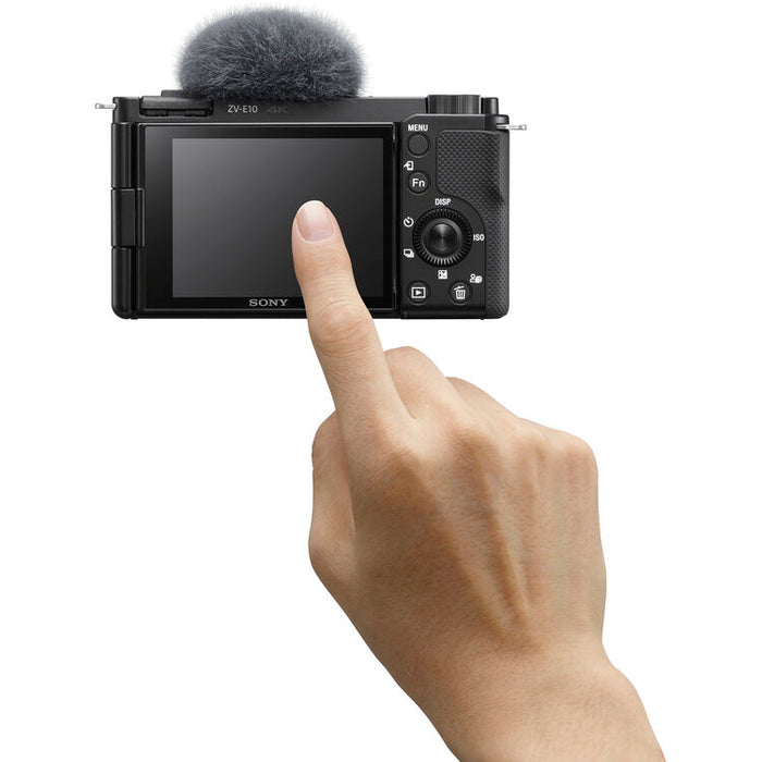 Sony ZV-E10 mirrorless camera with 16-50mm lens black ZVE10K-B APS-C vlog camera kit