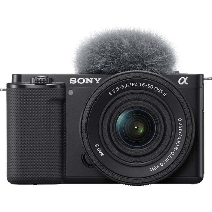 Sony ZV-E10 mirrorless camera with 16-50mm lens black ZVE10K-B APS-C vlog camera kit