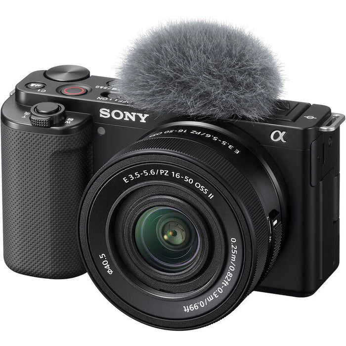 Sony ZV-E10 mirrorless camera with 16-50mm lens black ZVE10K-B APS-C vlog camera kit