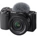 Sony ZV-E10 mirrorless camera with 16-50mm lens black ZVE10K-B APS-C vlog camera kit