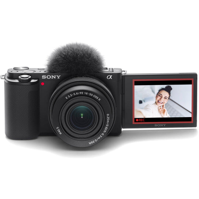 Sony ZV-E10 mirrorless camera with 16-50mm lens black ZVE10K-B APS-C vlog camera kit