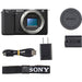 Sony ZV-E10 mirrorless camera with 16-50mm lens black ZVE10K-B APS-C vlog camera kit
