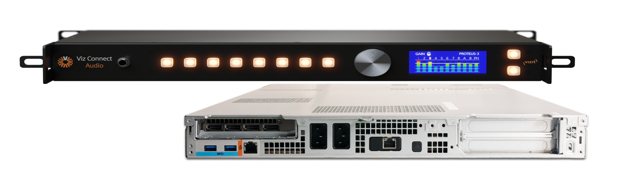 VIZRT TriCaster Vizion Rack 8 SDI I/O and Viz Connect Audio Bundle