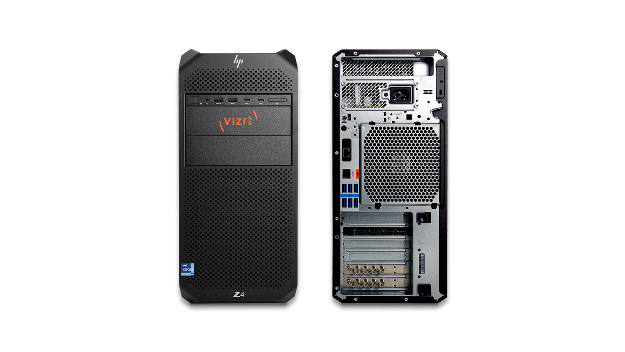 TriCaster Vizion TCVIZIONT16IO professional live production system with 44 Input NDI, 16 12G SDI configuratble I/O, designed for high-performance broadcasting and streaming.