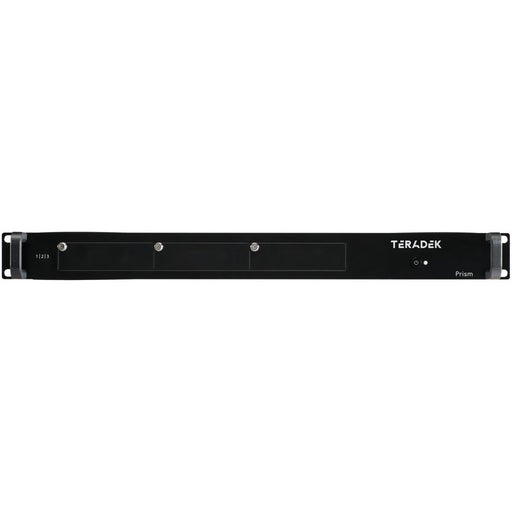 Teradek Prism 801 Base Rack System 1U - Front view of compact 1U video encoder rack unit