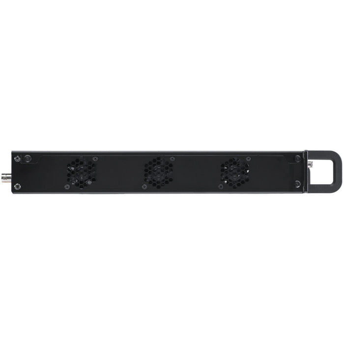 Teradek Prism 801 Base Rack System 1U - Front view of compact 1U video encoder rack unit