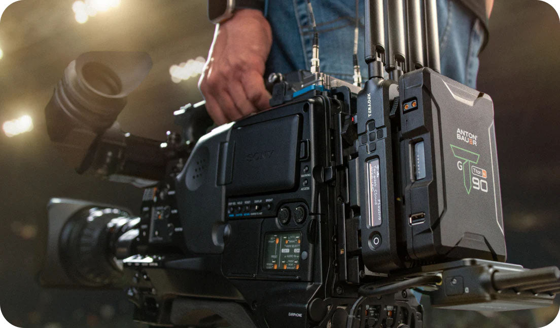 Teradek Prism Mobile 5G Single-Modem Encoder with Quectel Modem and V-Mount Battery Plate
