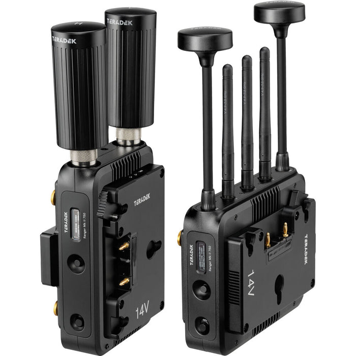 Teradek Ranger MK II 750 Wireless Transmitter and Receiver Set with 12G-SDI/HDMI and Gold Mount