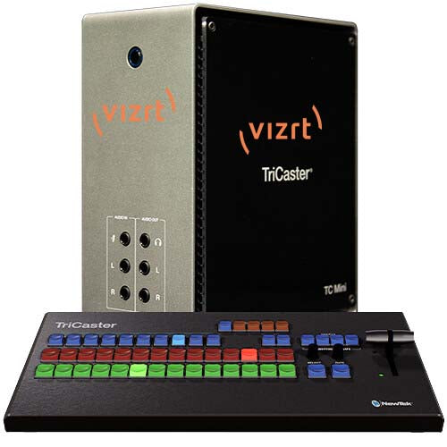 Vizrt TriCaster Mini X HDMI Bundle with control surface and travel case
