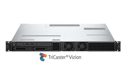 TriCaster Vizion TCVIZION1RU8IO professional 1RU live production system with 8-input 12G SDI capability, ideal for advanced broadcasting and streaming workflows