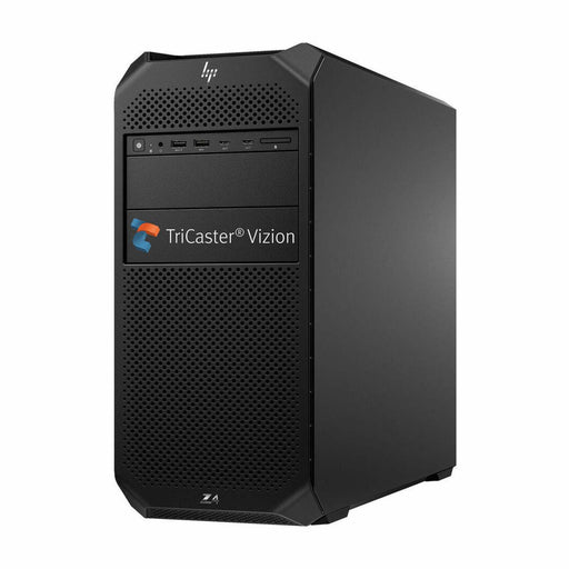 Front view of the TriCaster Vizion TCVIZIONT0IO, a professional live production system for video streaming and broadcasting