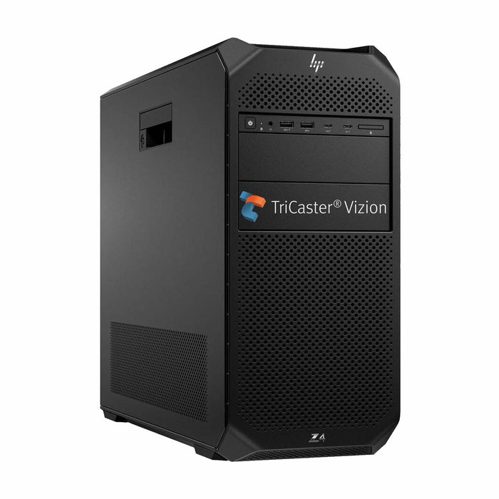 TriCaster Vizion TCVIZIONT16IO professional live production system with 44 Input NDI, 16 12G SDI configuratble I/O, designed for high-performance broadcasting and streaming.