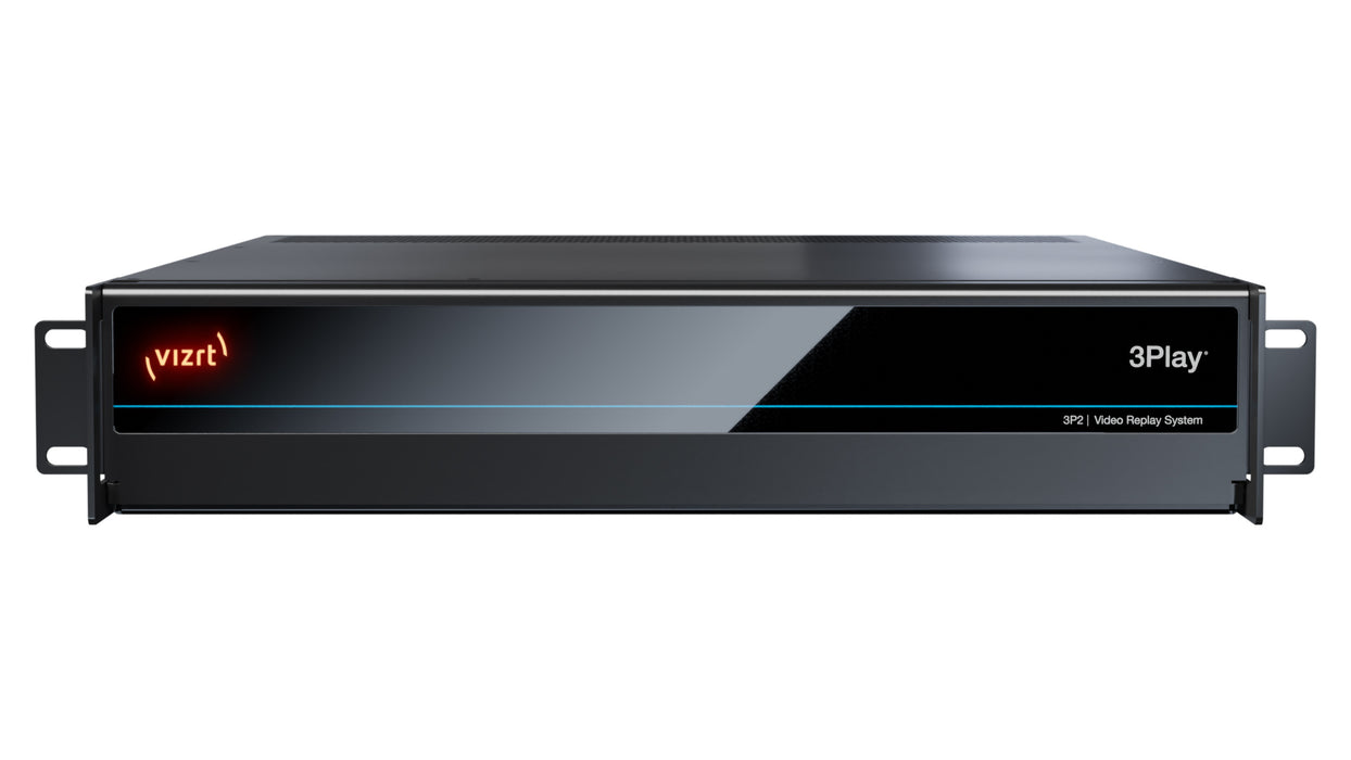 Vizrt 3P22RU 3Play 3P2 broadcast production system for live sports, offering advanced video replay and multi-channel playback capabilities.
