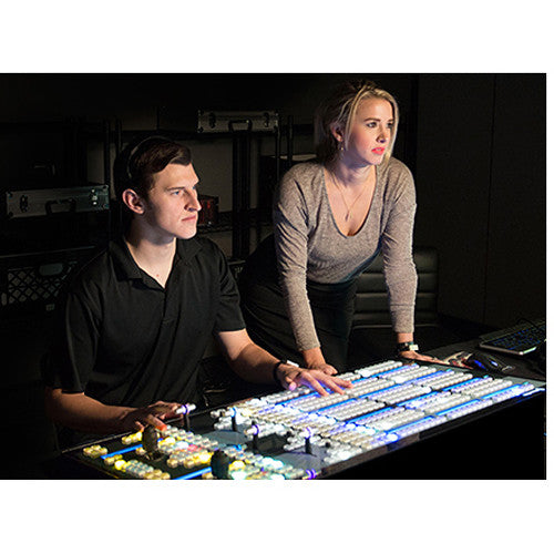 Vizrt 4Stripe Control Panel featuring four versatile stripes and customizable buttons for live production control.