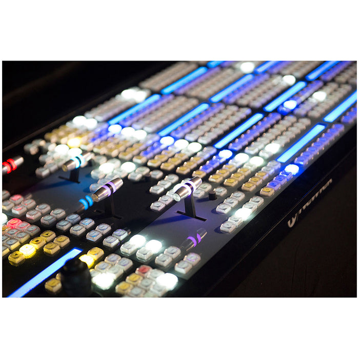 Vizrt 4Stripe Control Panel featuring four versatile stripes and customizable buttons for live production control.