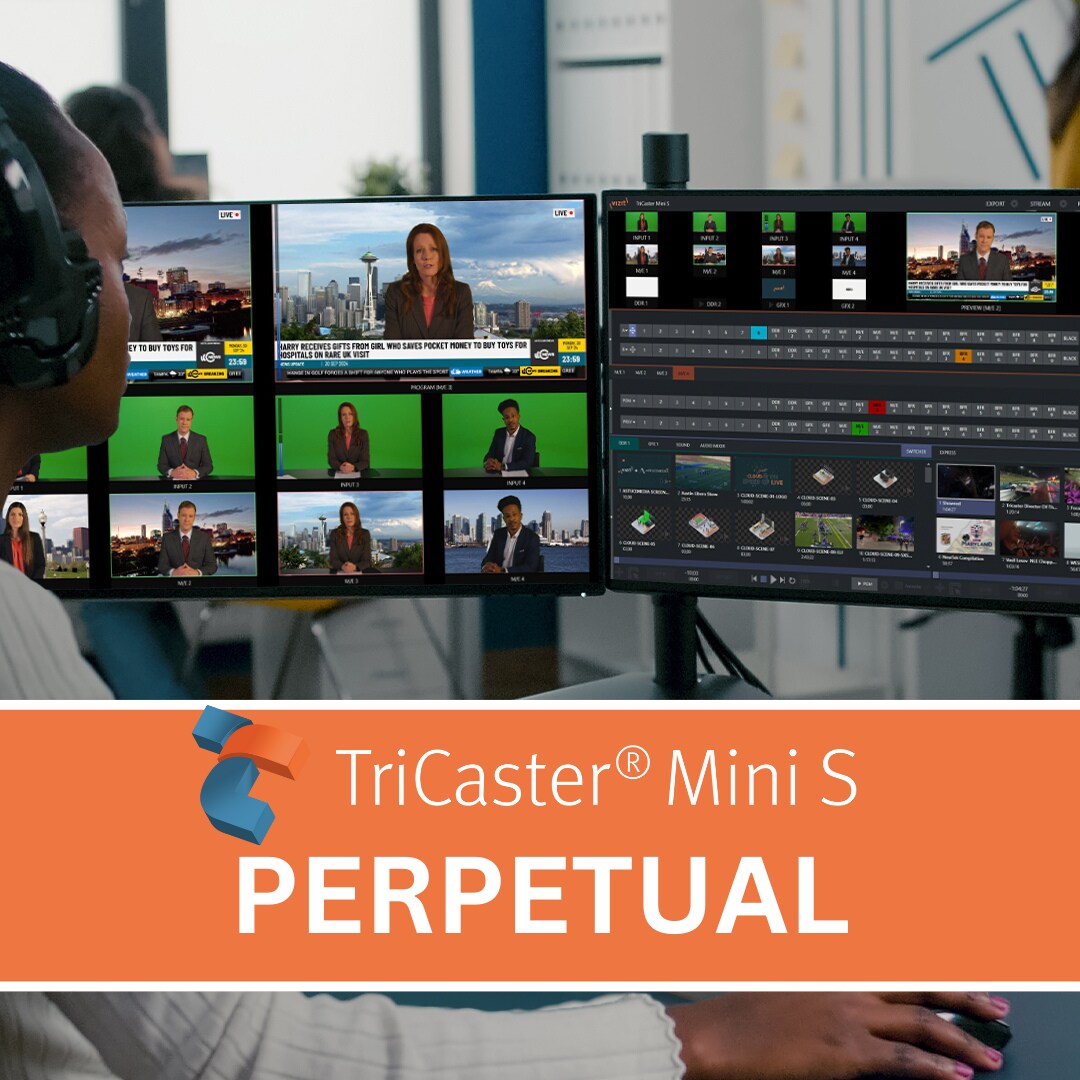 Vizrt TriCaster Mini S Software (Perpetual) — Aries Pro - Videolink