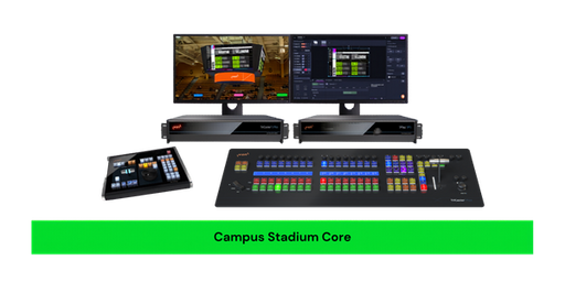 VIZRT Campus Stadium Core bundle with TriCaster TC1Pro, Flex control panel and 3Play 3P1 replay system