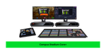 VIZRT Campus Stadium Core+ bundle with TriCaster TC1Pro, Flex dual control panel and 3Play 3P1 replay system