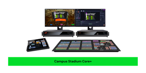 VIZRT Campus Stadium Core+ bundle with TriCaster TC1Pro, Flex dual control panel and 3Play 3P1 replay system