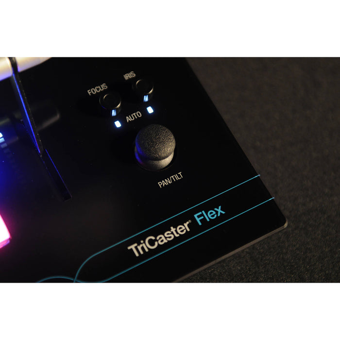 Vizrt FCP Flex Panel interface showcasing intuitive broadcast control and real-time graphics management.