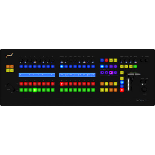 Vizrt FCP Flex Panel interface showcasing intuitive broadcast control and real-time graphics management.