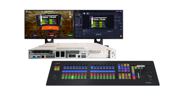 VIZRT Vizion Rack bundle with 16 SDI I/O and Flex control panel
