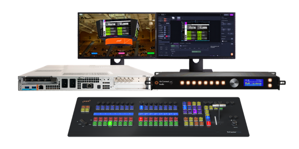 VIZRT Vizion Rack bundle with 16 SDI I/O, Flex control panel and Viz Connect Audio interface