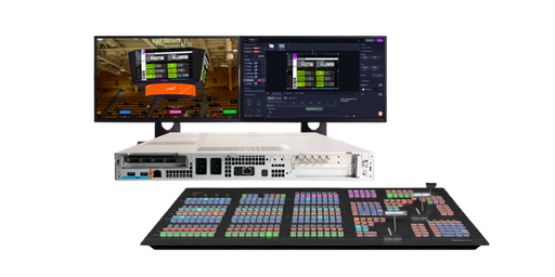 VIZRT Vizion Rack bundle with 8 SDI I/O and Flex dual control panel
