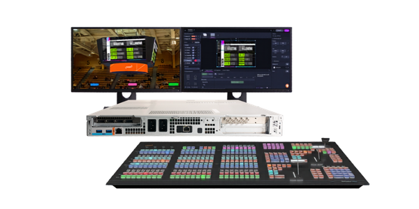 VIZRT Vizion Rack bundle with 8 SDI I/O and Flex dual control panel