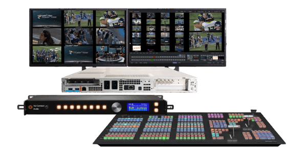 VIZRT Vizion Rack bundle with 8 SDI I/O, Flex dual control panel & Viz connect audio interface