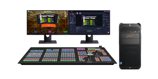 VIZRT Vizion Tower bundle with 16 SDI I/O and Flex dual control panel