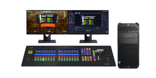 VIZRT Vizion Tower bundle with 8 SDI I/O and Flex control panel