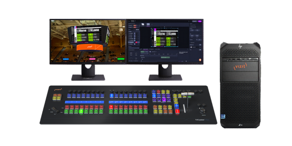 VIZRT Vizion Tower bundle with 8 SDI I/O and Flex control panel