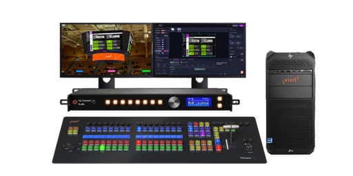 VIZRT Vizion Tower bundle with 8 SDI I/O, Flex control panel and Viz Connect Audio interface