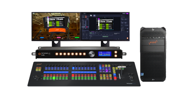 VIZRT Vizion Tower bundle with 8 SDI I/O, Flex control panel and Viz Connect Audio interface