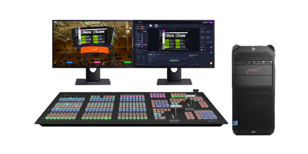 VIZRT Vizion Tower bundle with 8 SDI I/O and Flex dual control panel
