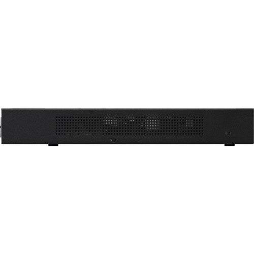 Yamaha SWX2210P-10G smart Layer 2 switch with PoE+ support and Dante optimization for professional audio and AV networks.